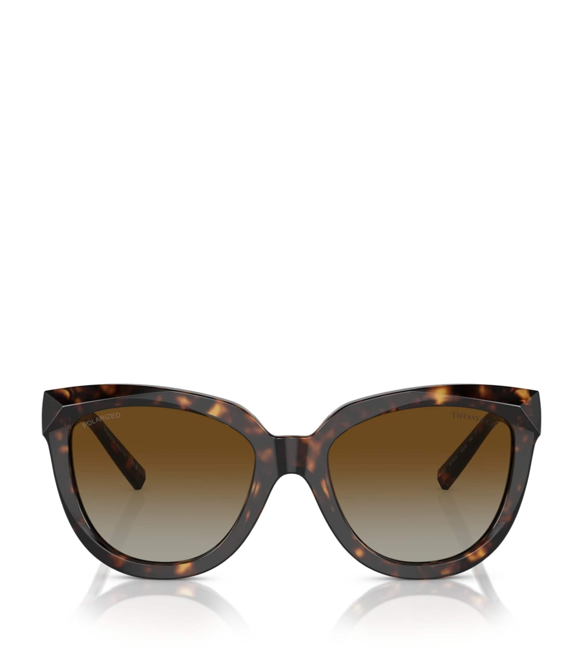 Tiffany & Co. Brown Acetate Cat Eye Sunglasses