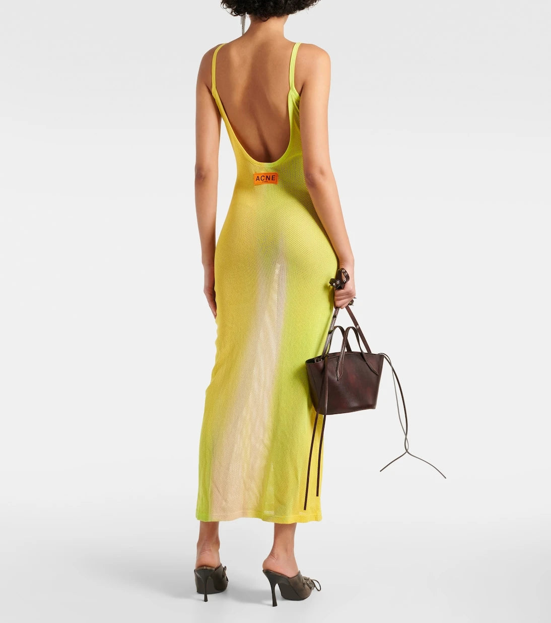 Acne Studios - Etika cotton mesh maxi dress