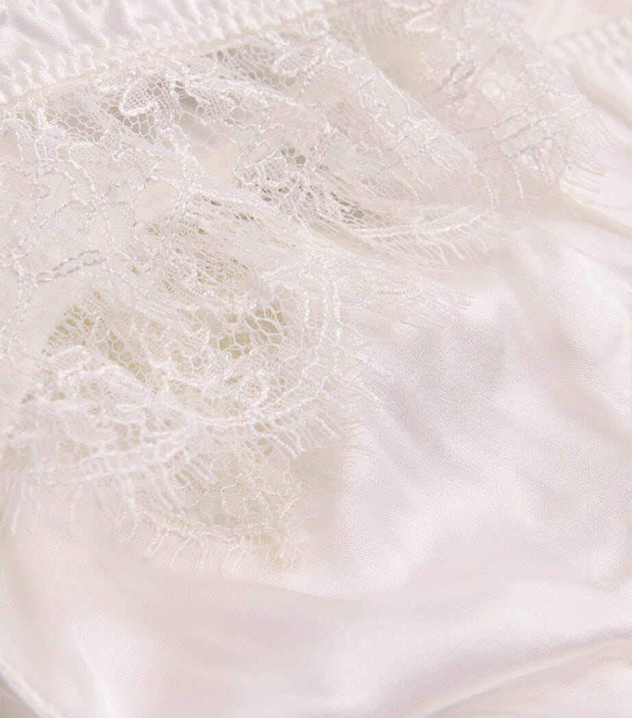 Kiki de Montparnasse Ivory Lace Insert Thong