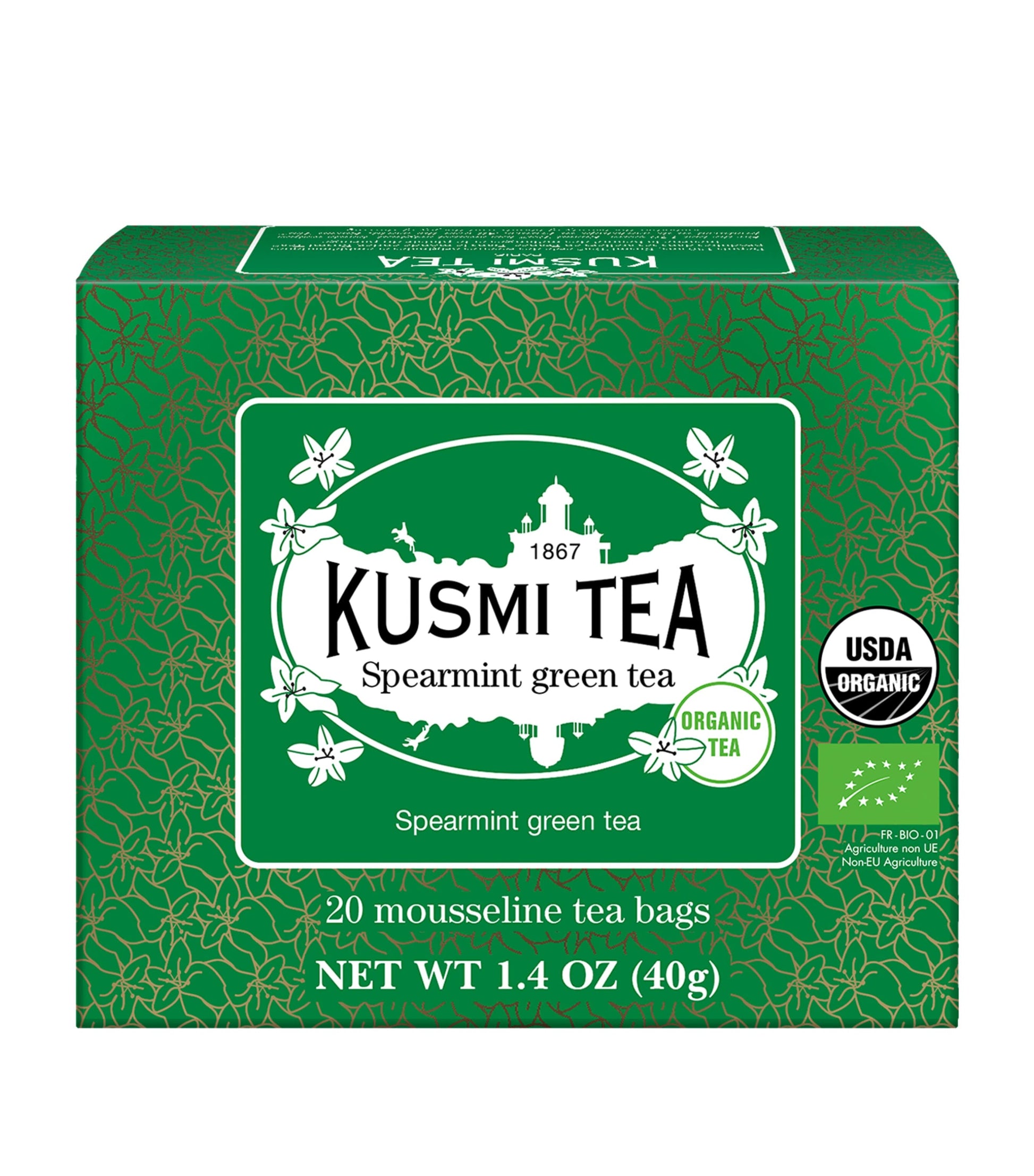 Organic Spearmint Green Tea (40g)