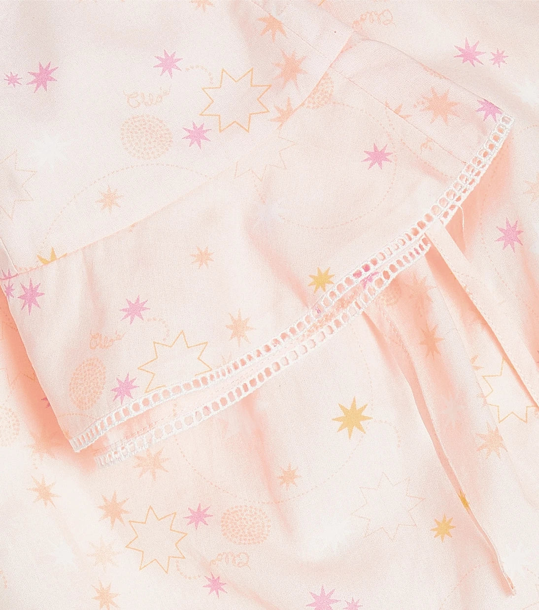 Chloé Kids - Baby cotton playsuit and sunhat set