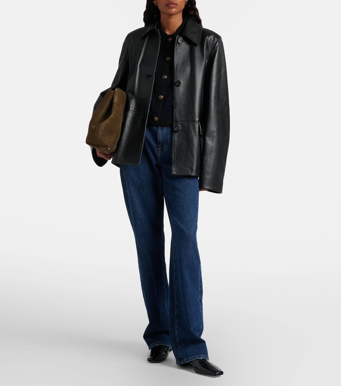 7 For All Mankind - جينز بقصة فلير وخصر مرتفع
