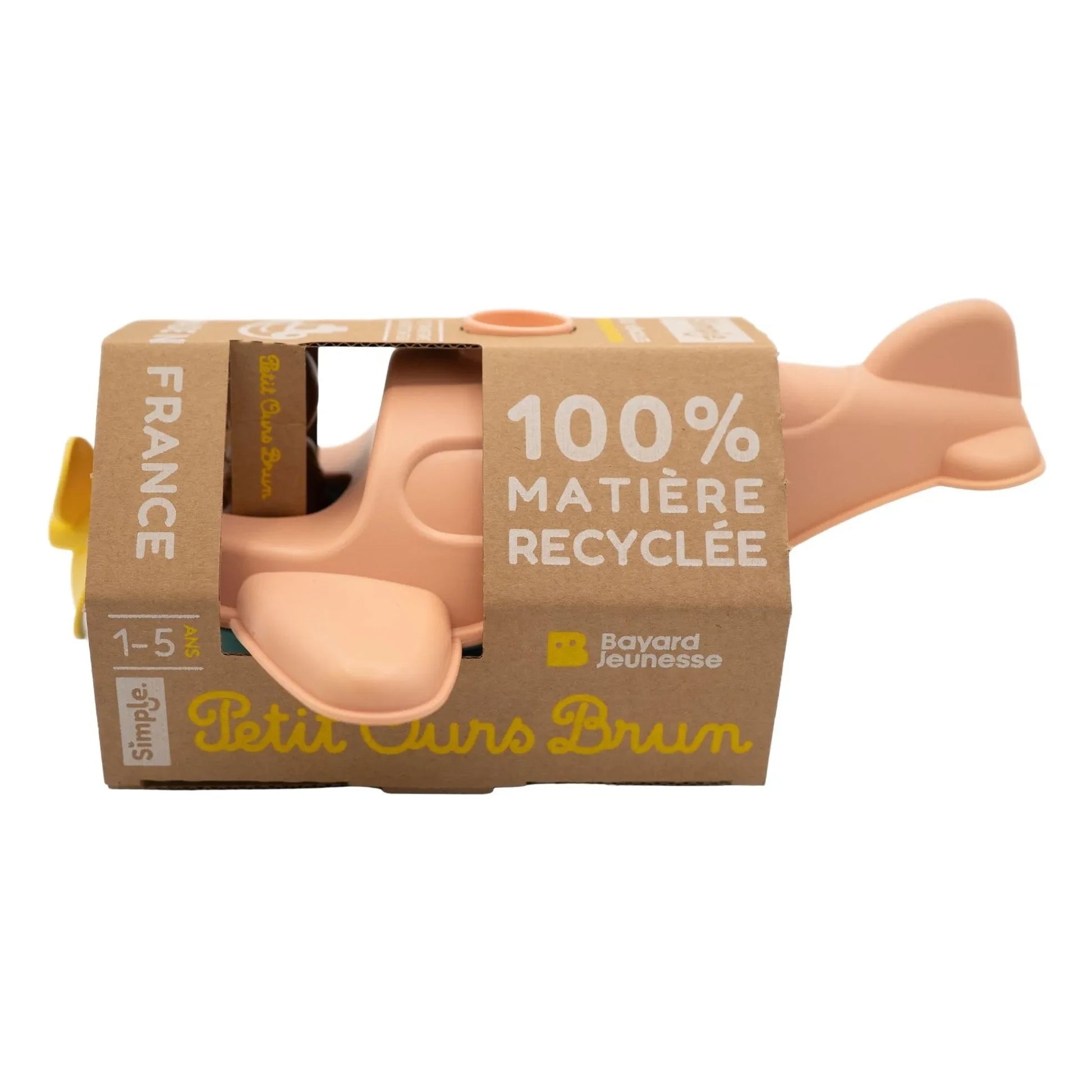 Simple - Bath floatplane - Single x Little Brown Bear | Peach