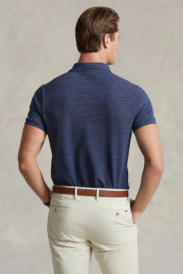 Памучна тениска с яка Polo Ralph Lauren