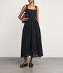 PAIGE Black Cotton Morel Maxi Dress