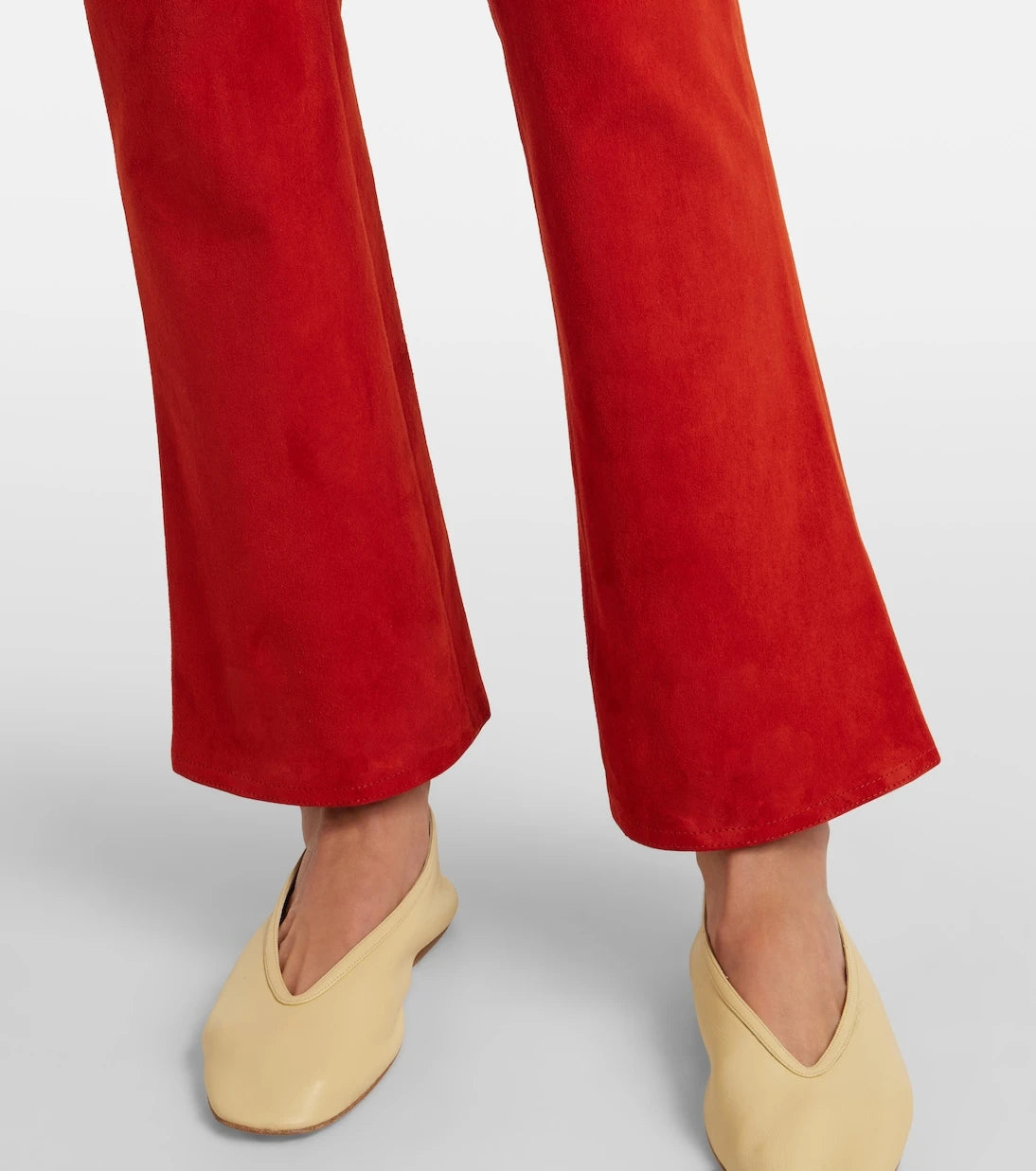 Stouls - Dean 22 low-rise suede flared pants