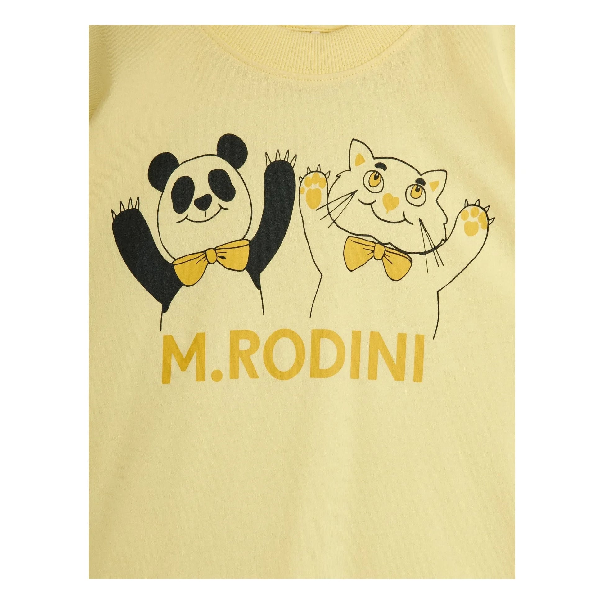 Mini Rodini - Panda T-shirt Organic cotton | Yellow