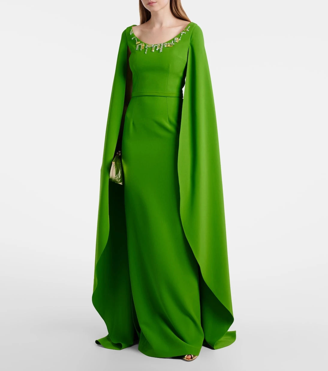 Safiyaa - Agata embellished crêpe gown