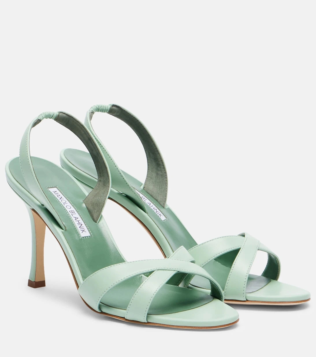 Manolo Blahnik - Callasli leather slingback sandals
