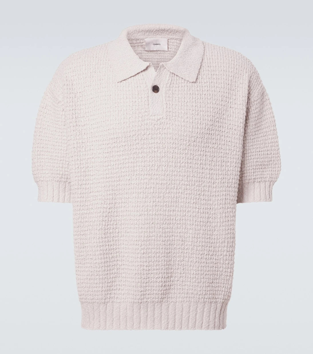 Commas - Knitted cotton polo shirt