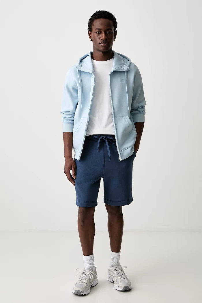 G-Star Erkek Pamuklu Fermuarlı Kapüşonlu Sweatshirt Premium Core