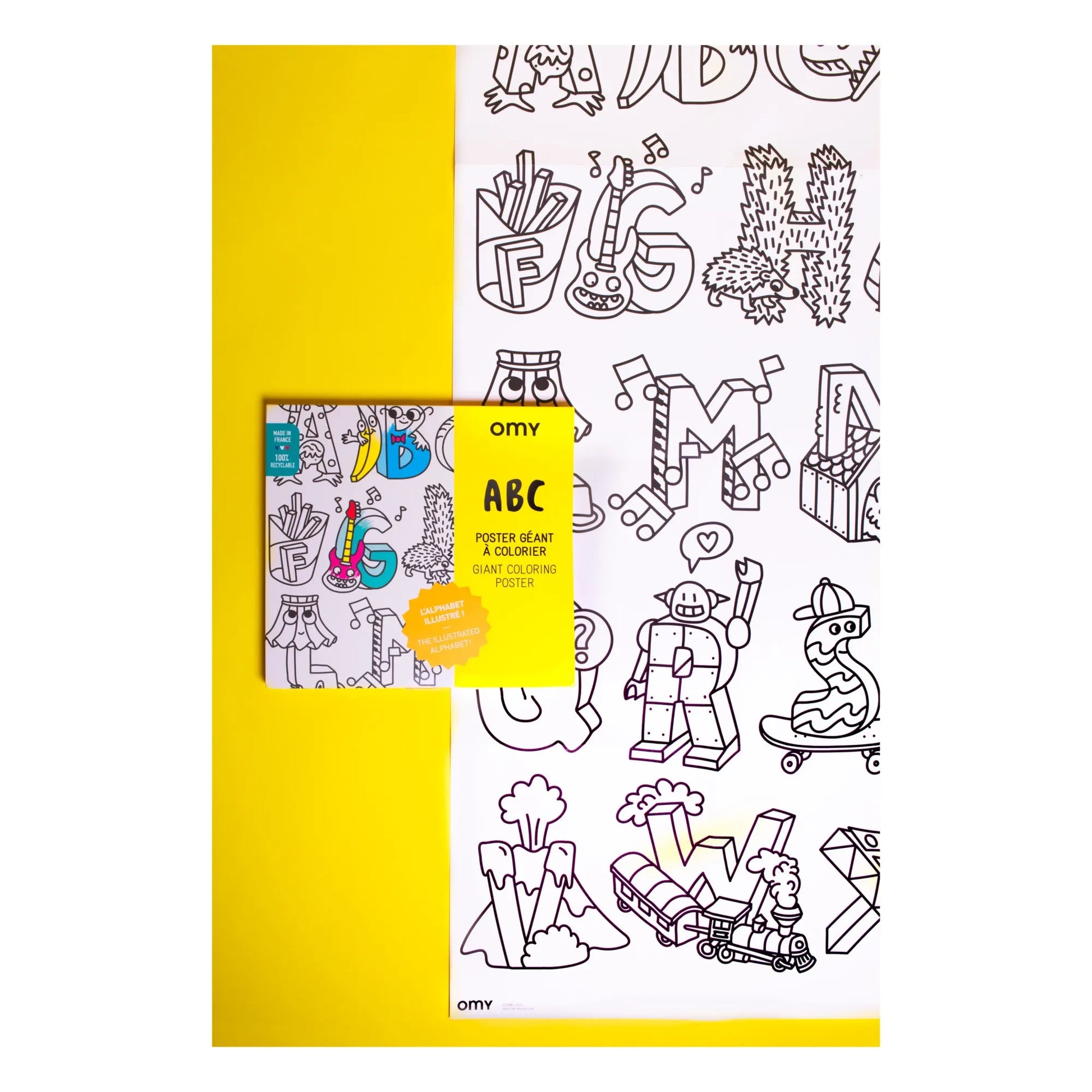 Omy - Giant ABC Colouring Poster