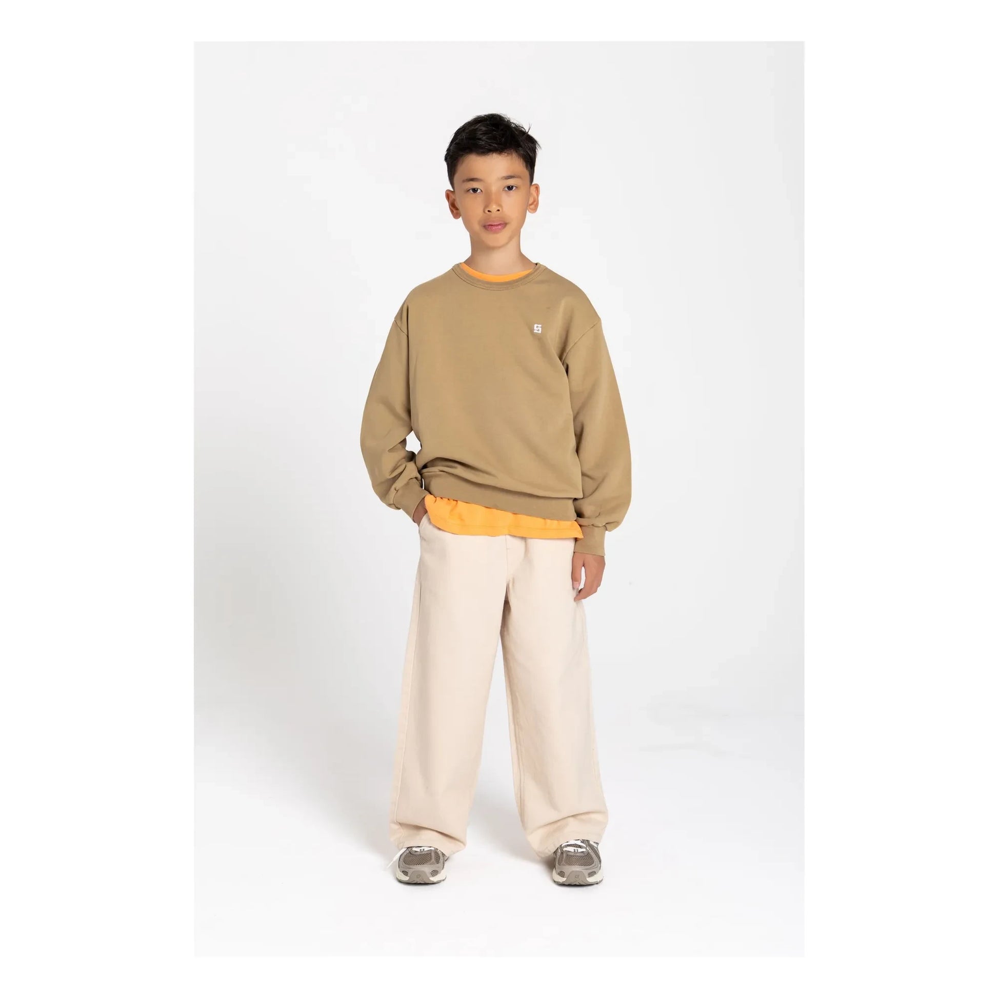 Smallable Kid - Arlo organic cotton sweatshirt | Brown