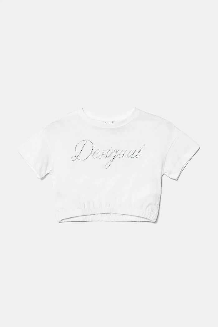 Детска памучна тениска Desigual