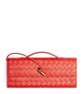 Red Leather Andiamo Clutch Bag