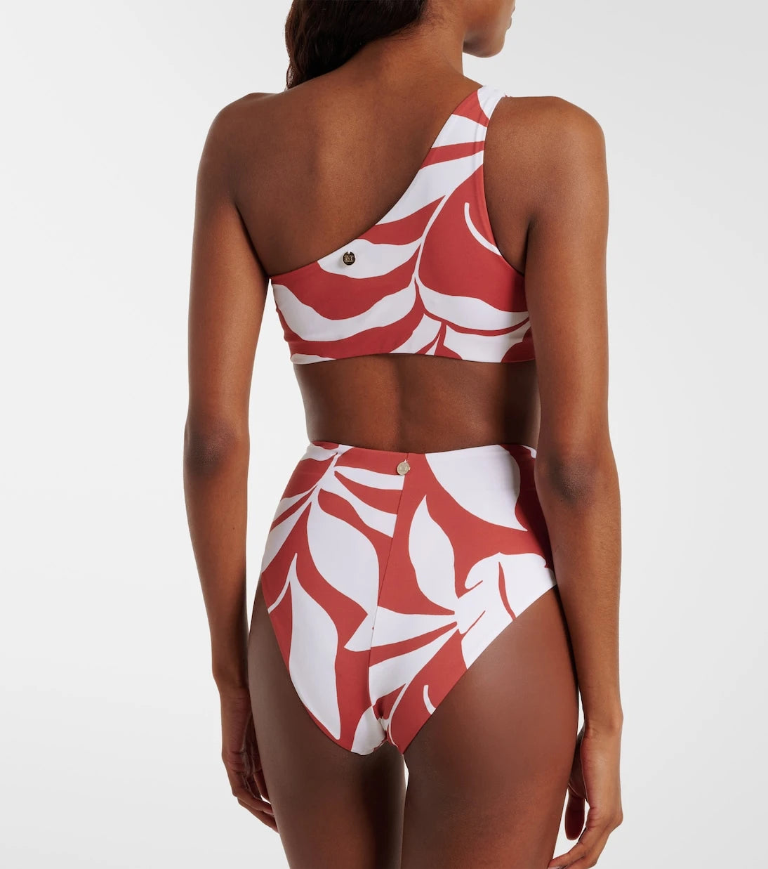 Max Mara - Argenta desenli tek omuz bikini üstü