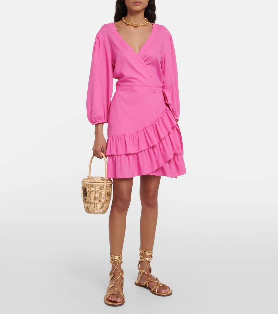Melissa Odabash - Tabitha cotton wrap minidress