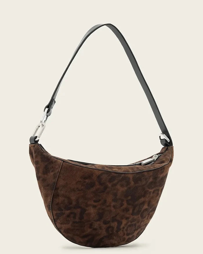 AllSaints kadın süet hobo çanta LUNA