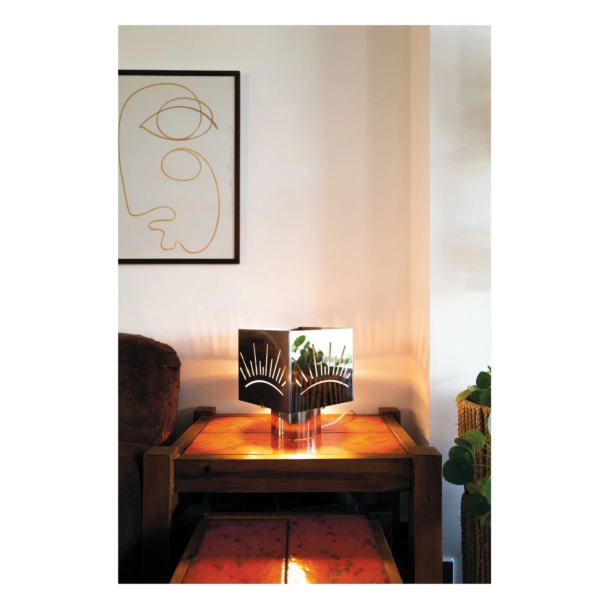 Honoré - Elbe Soleil table lamp | Steel