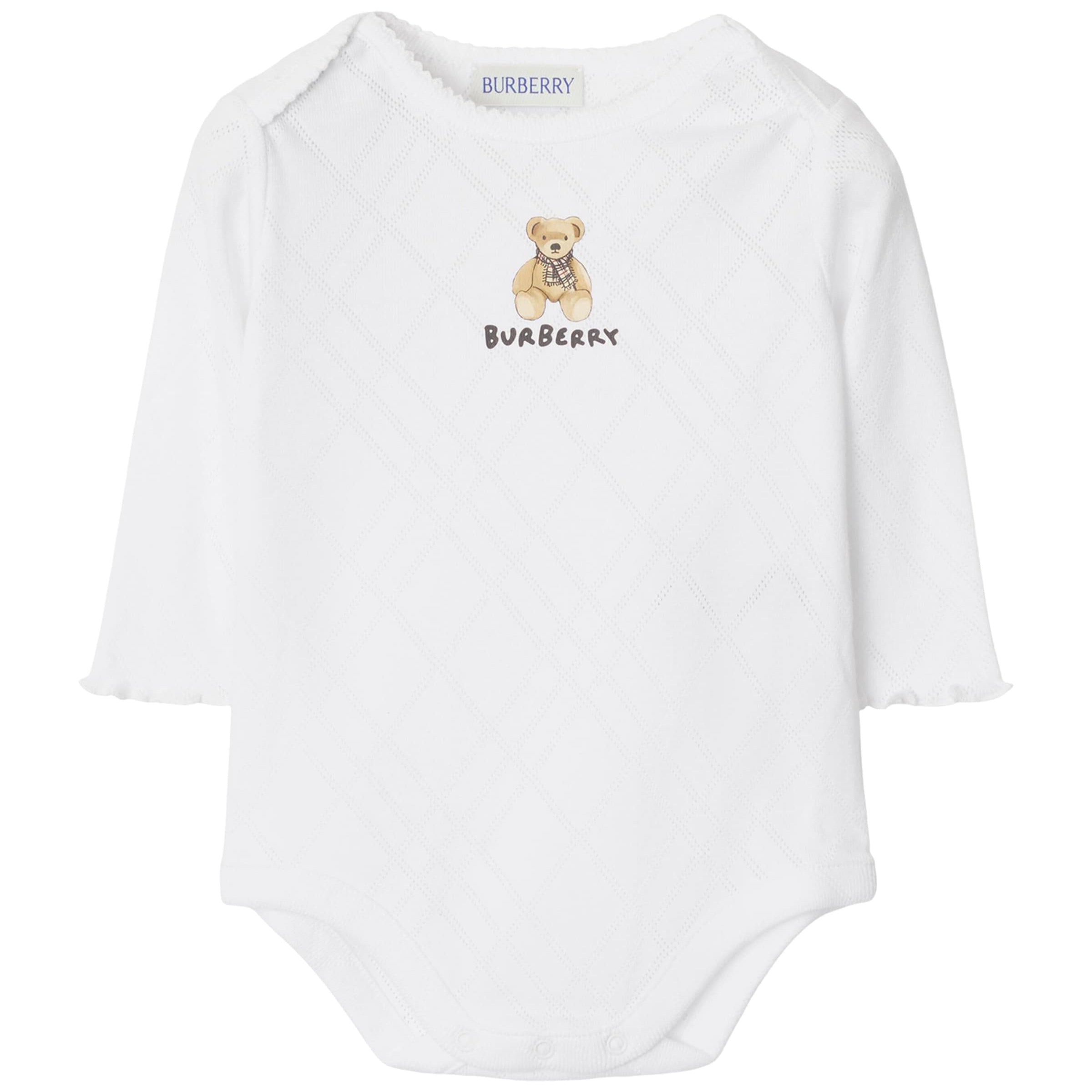 Burberry Kids Cotton Thomas Bear Bodysuit (1-18 Months)