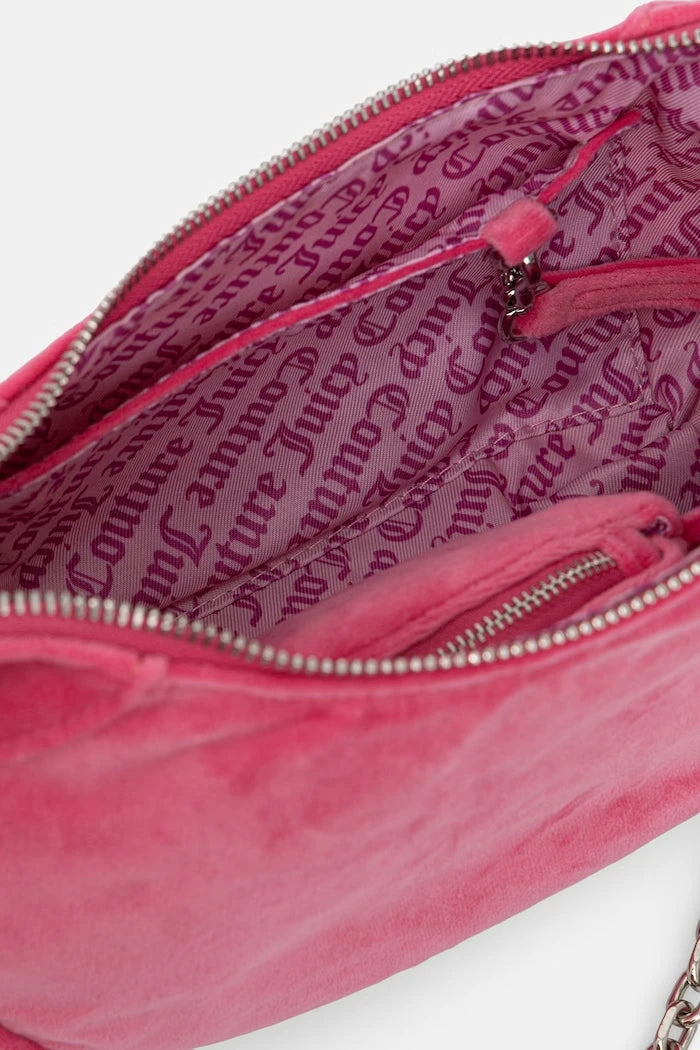 Juicy Couture kadın kadife hobo çanta KIMBERLY