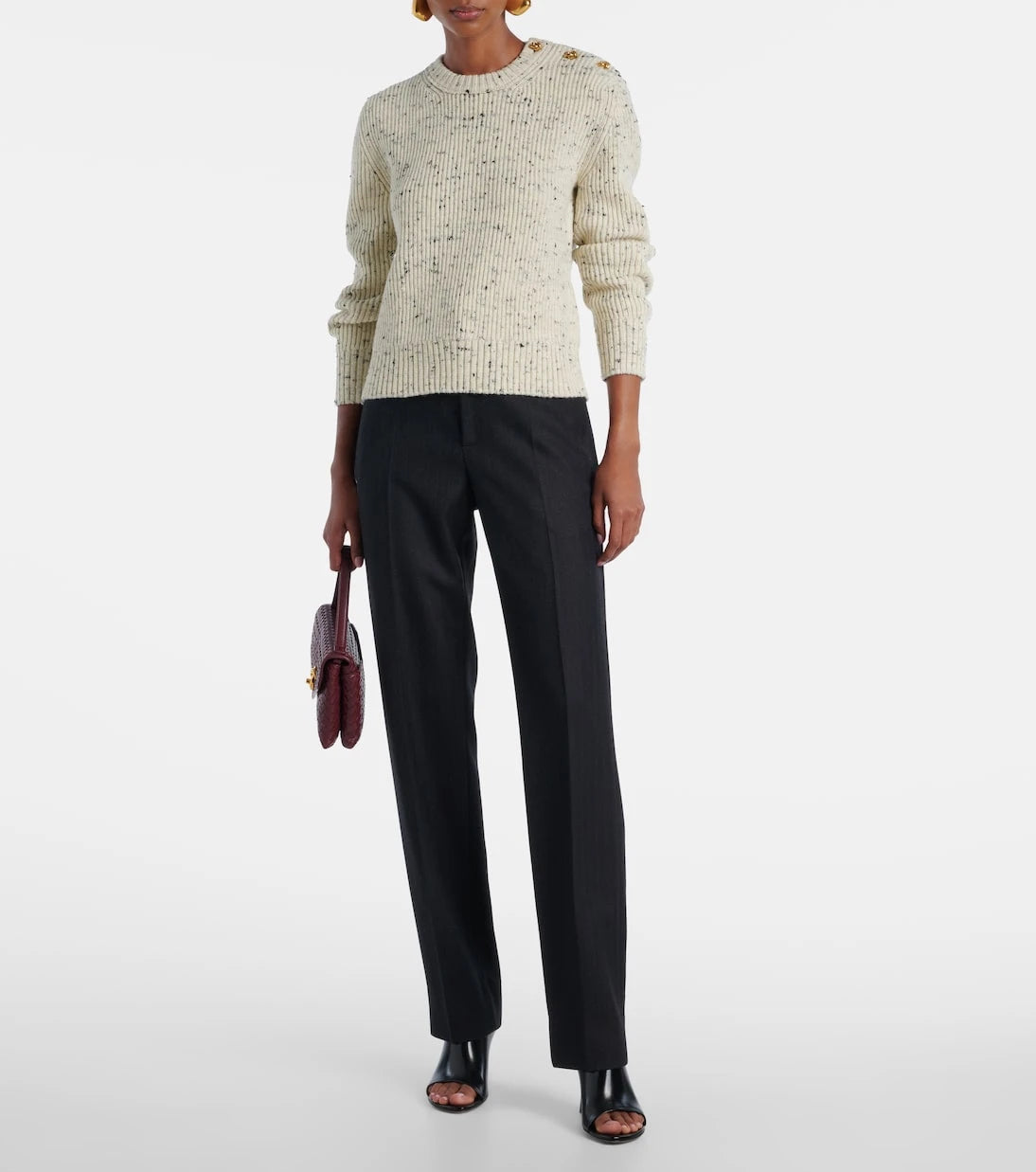 Bottega Veneta - سترة Knot من مزيج الصوف
