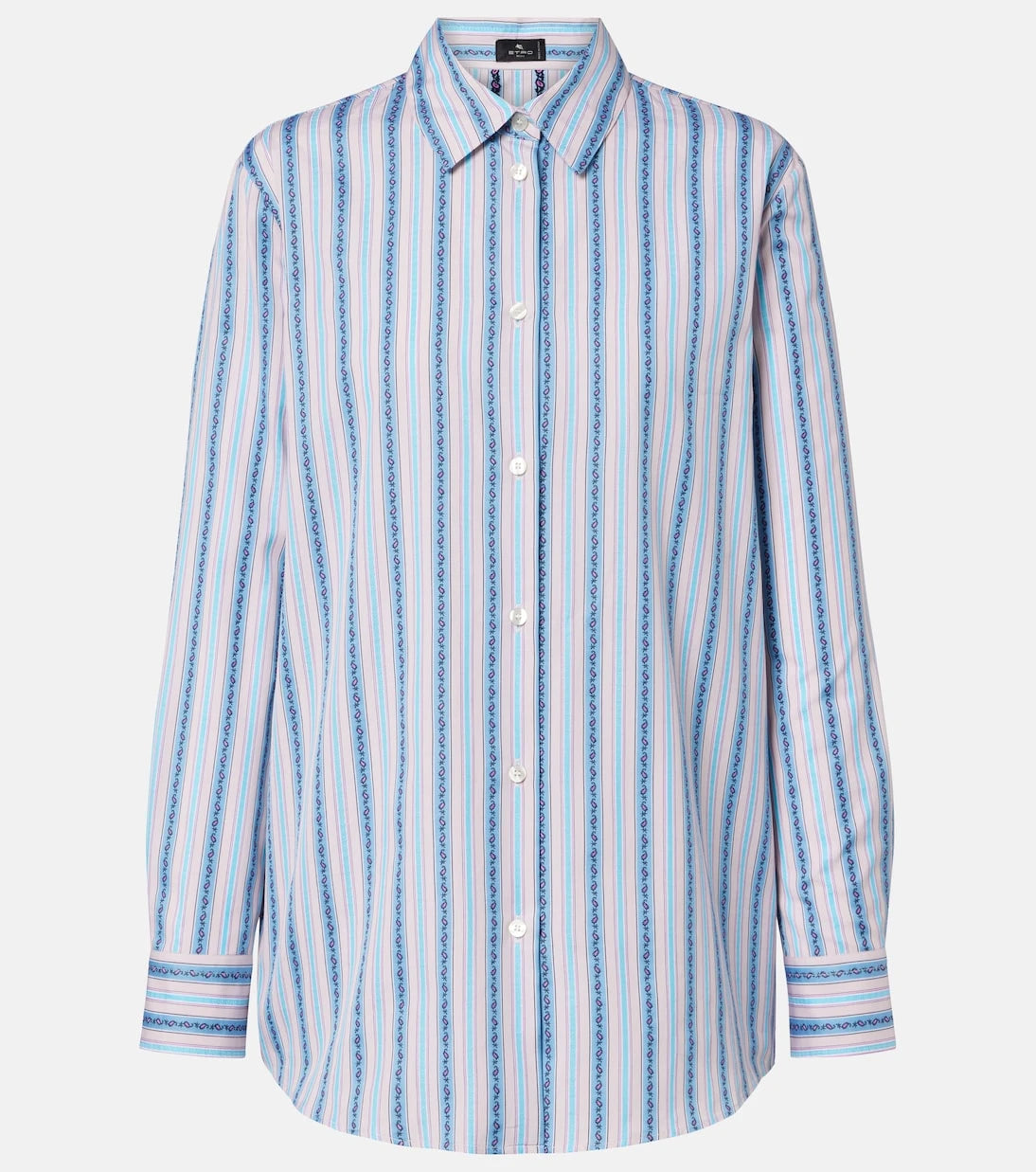 Etro - Paisley striped cotton shirt
