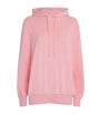 Pink Cotton Terry Towelling Hoodie