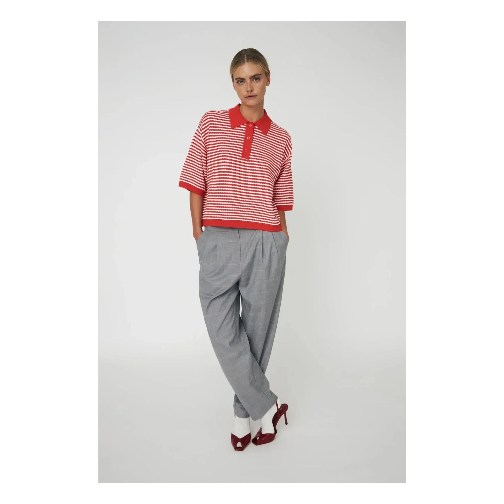 Stella Nova - Polo Stripes | Red