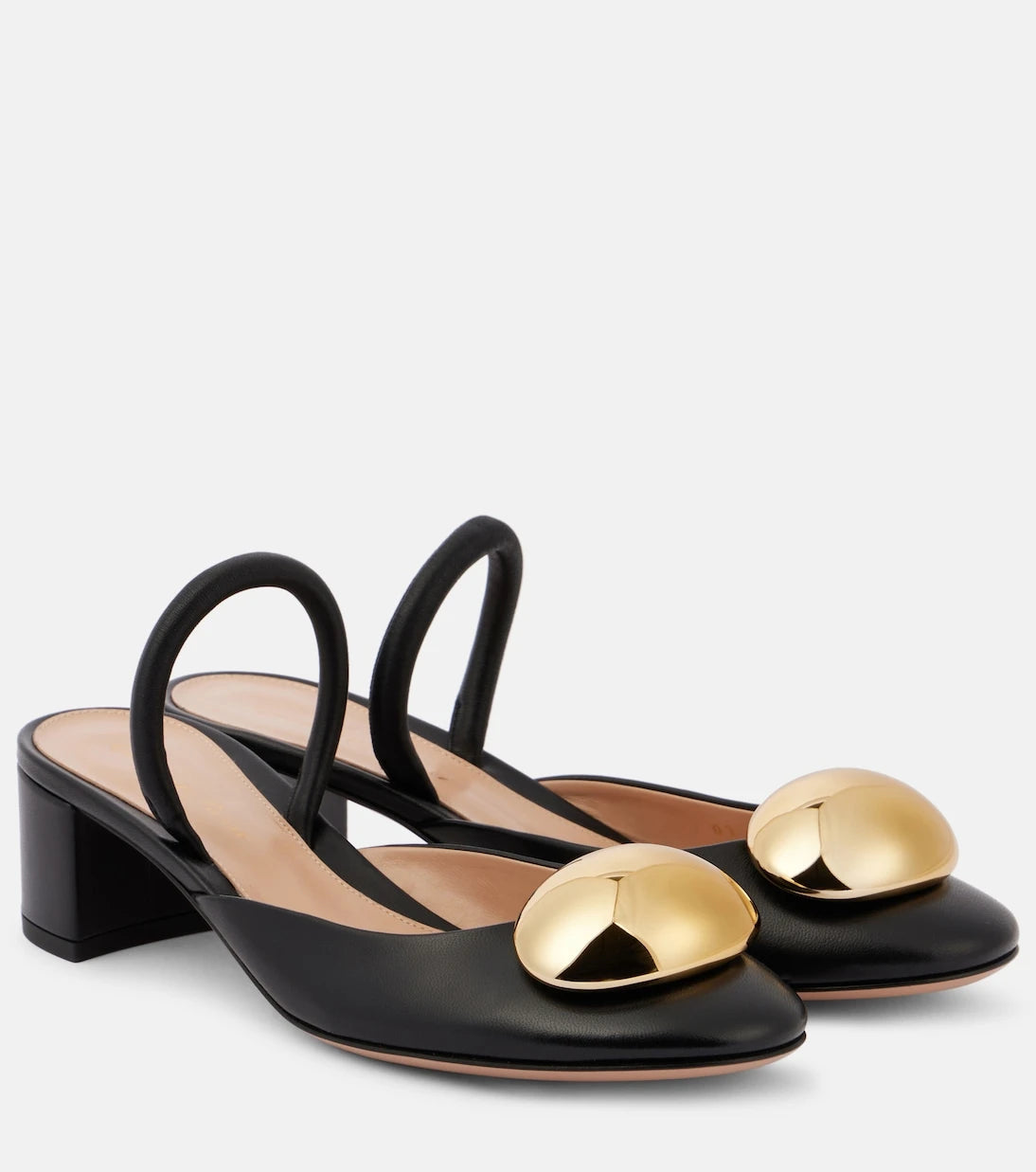 Gianvito Rossi - Sphera 45 leather pumps