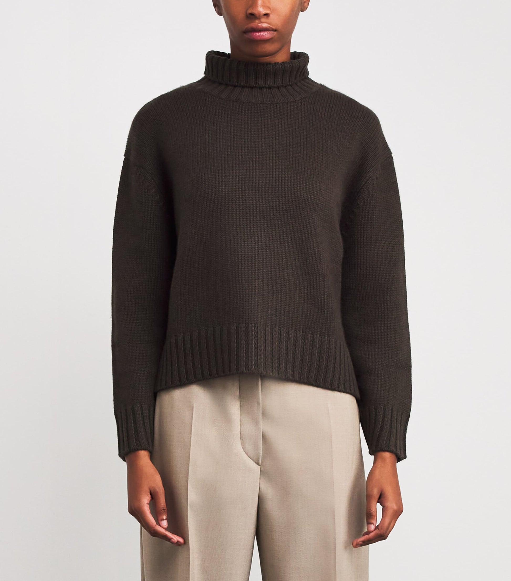 Brown Wool-Cashmere Nola Sweater