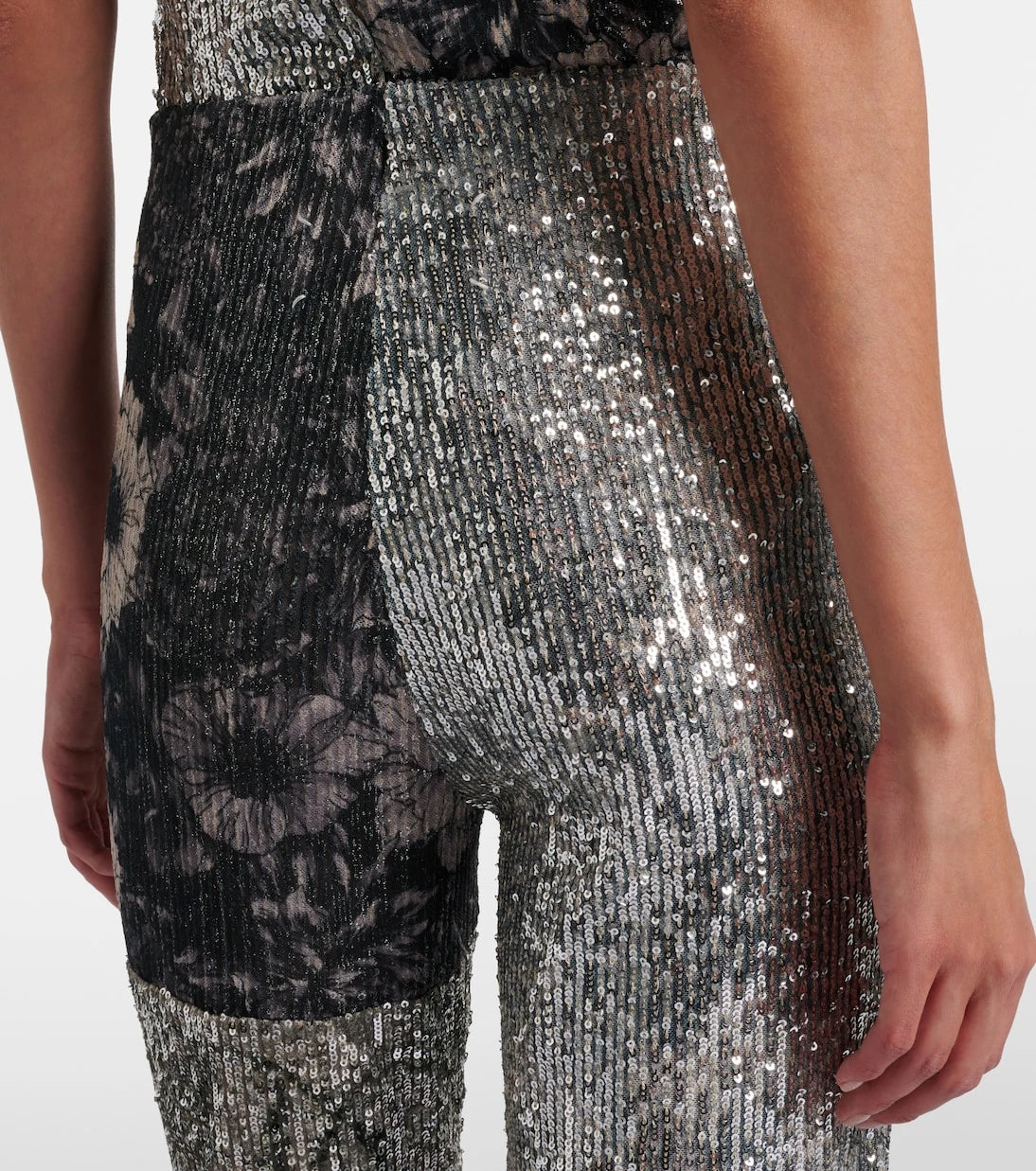Maison Margiela - Sequined patchwork slim pants