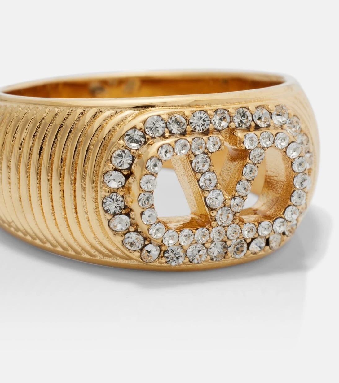 Valentino - VLogo Swarovski®-embellished ring