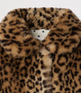 Bonpoint Faux Fur Leopard Print Coat (4-8 Years)