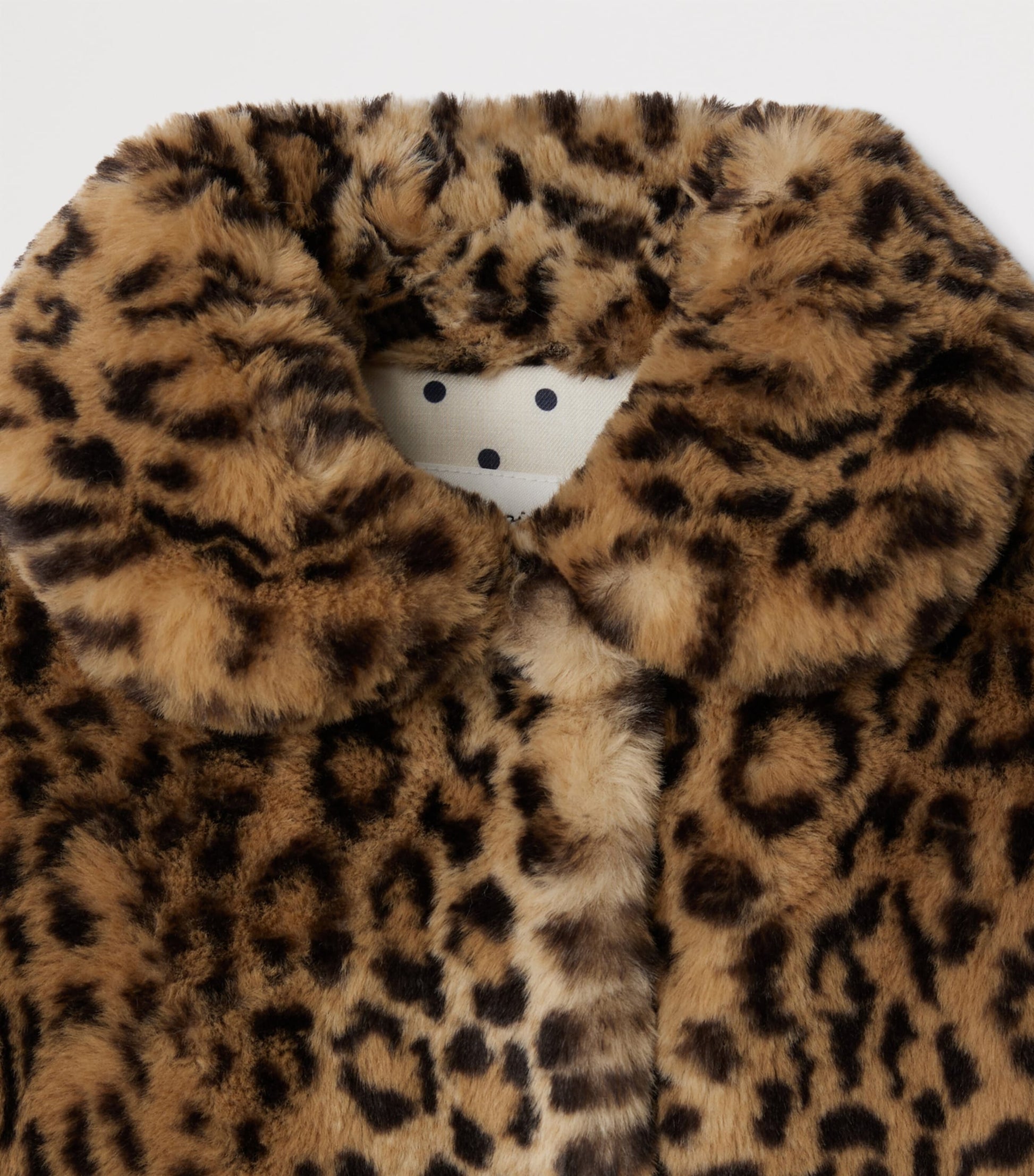 Faux Fur Leopard Print Coat (10-14 Years)