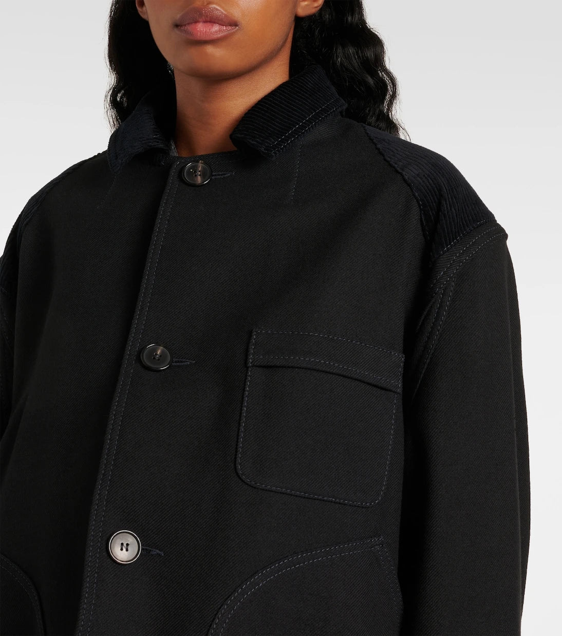 Maison Margiela - Cotton and wool coat