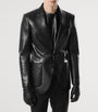 TOM FORD Black Lambskin Single-Breasted Blazer