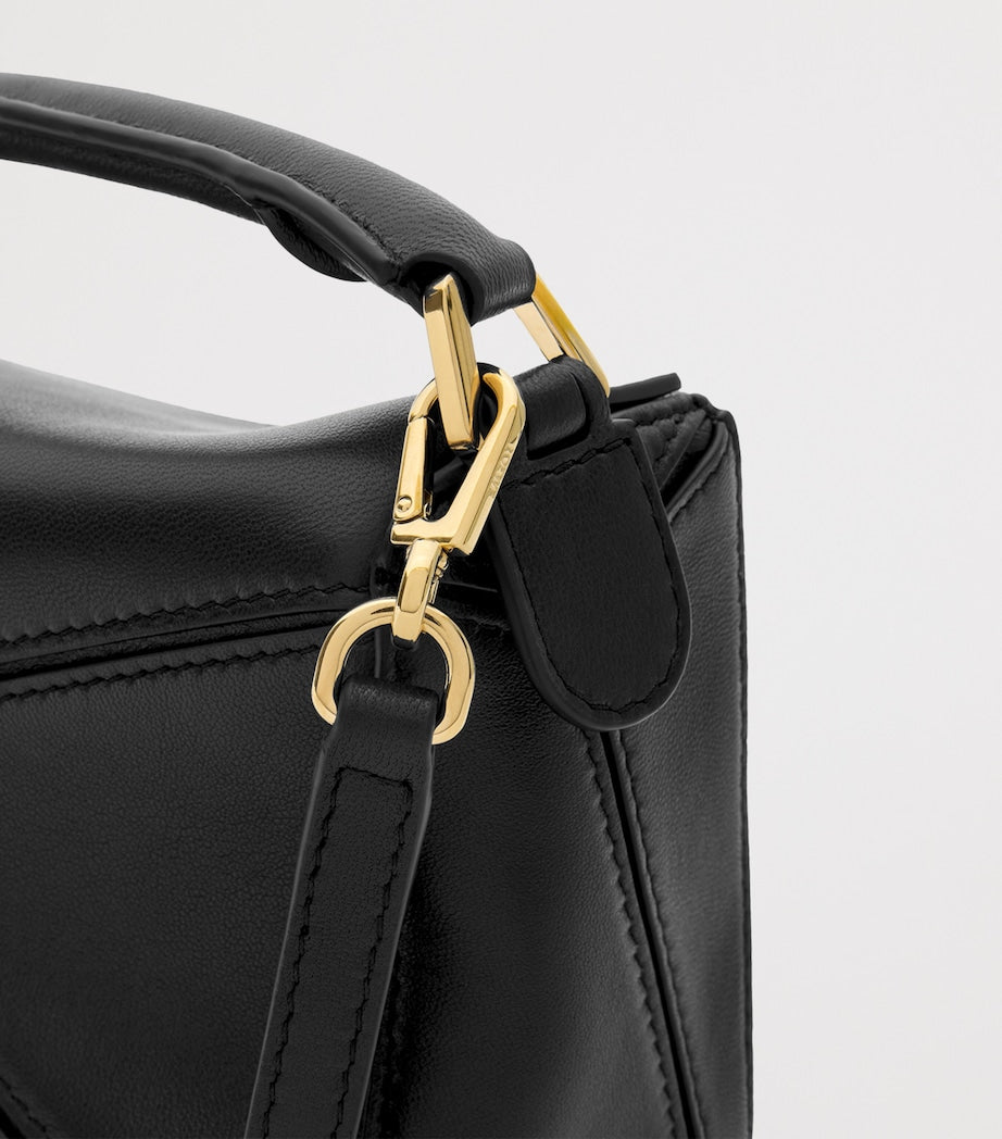 LOEWE Black x Paula's Ibiza Mini Lambskin Puzzle Top-Handle Bag