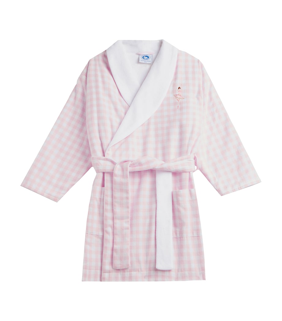 Trotters Check Ballerina Margot Bathrobe (12-24 Months)