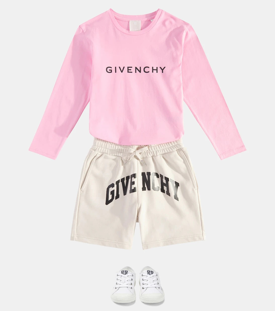 Givenchy Kids - توب جيرسي قطني بشعار العلامة