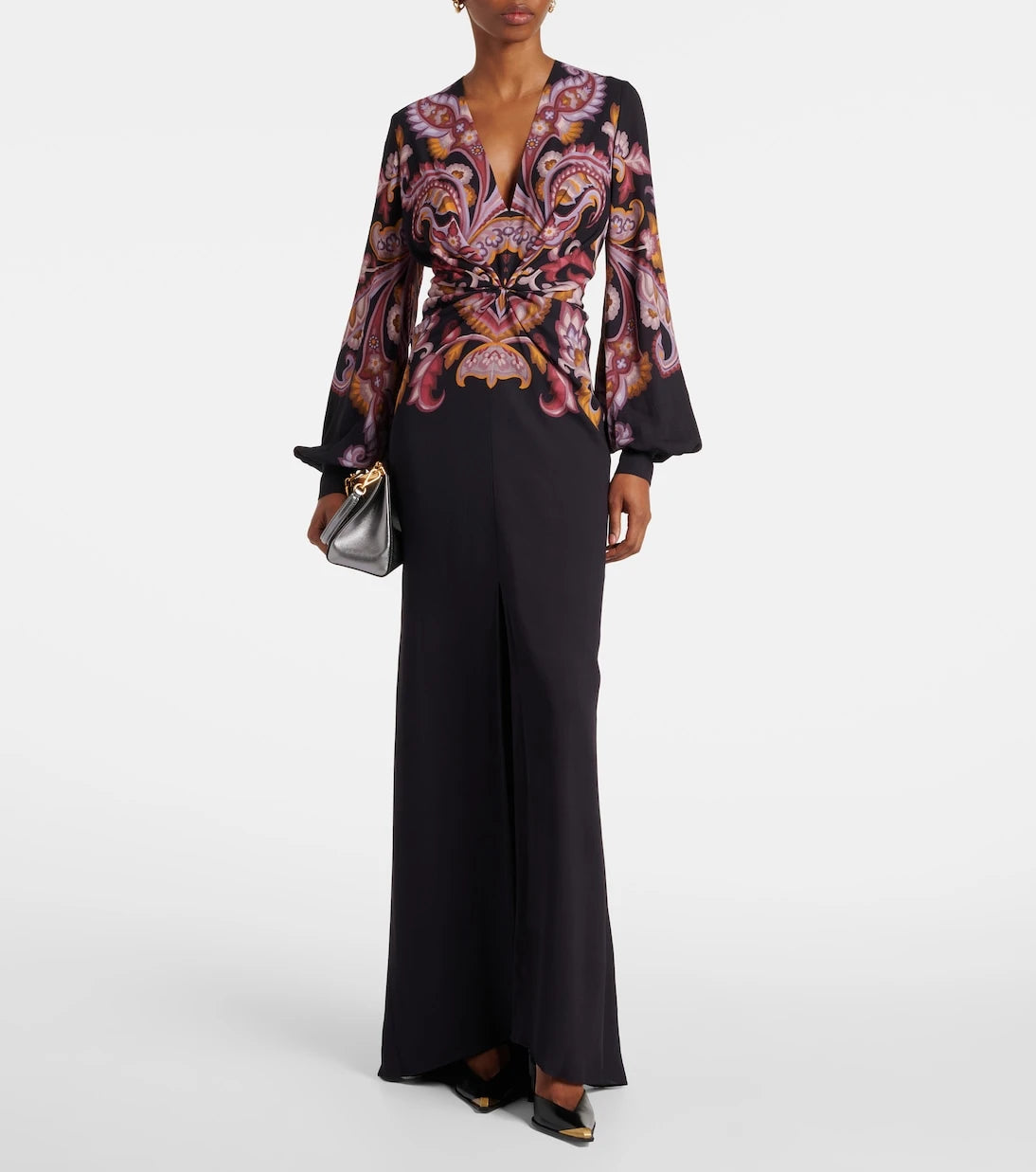 Etro - فستان ماكسي بيزلي صابليه