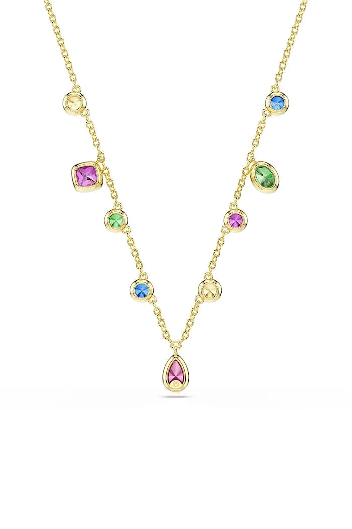 Swarovski kadın altın kaplama zirkon kolye IMBER