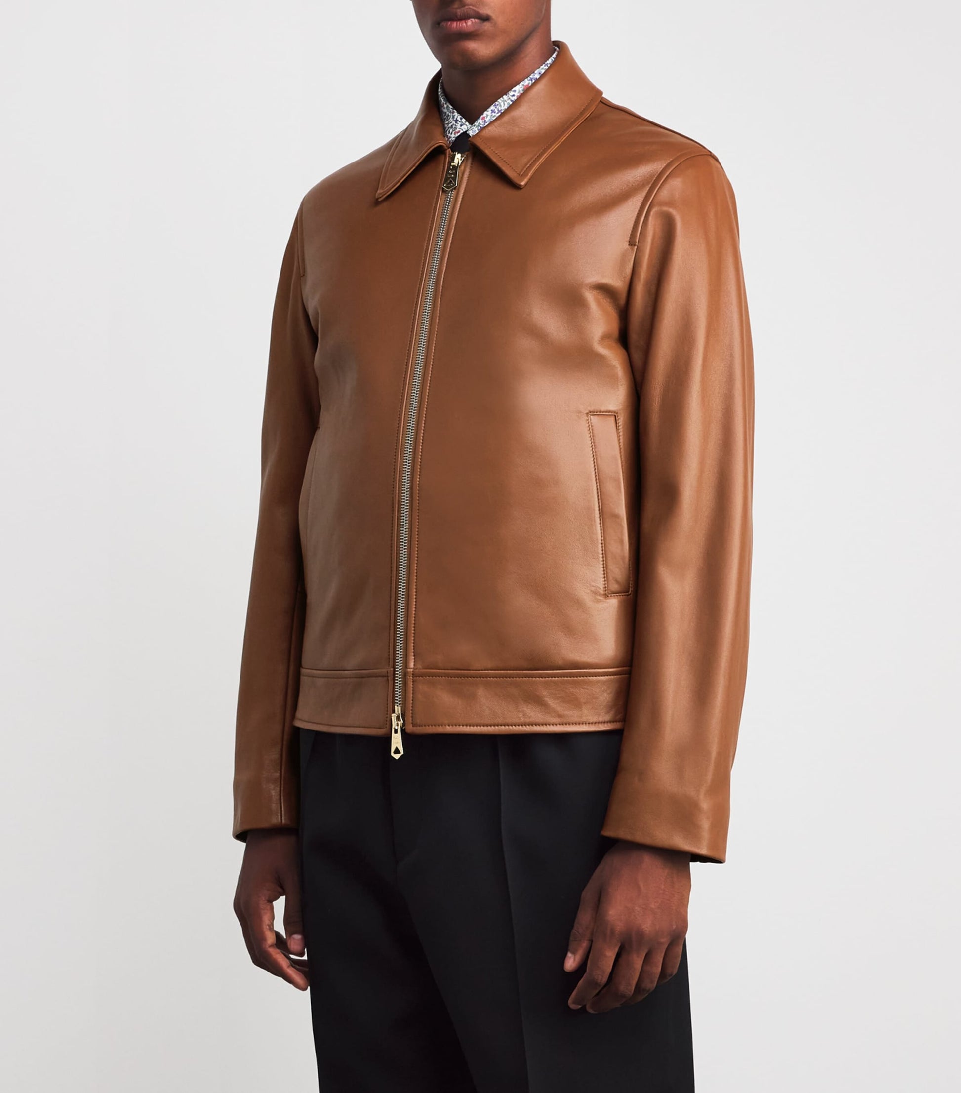 Paul Smith Brown Leather Jacket