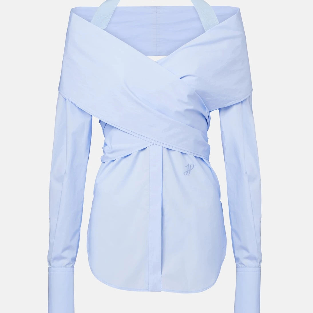 Patou - Draped cotton poplin blouse