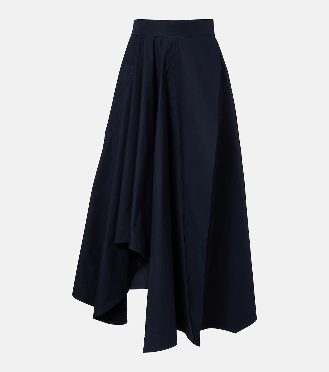 Givenchy - Asymmetric cotton poplin maxi skirt