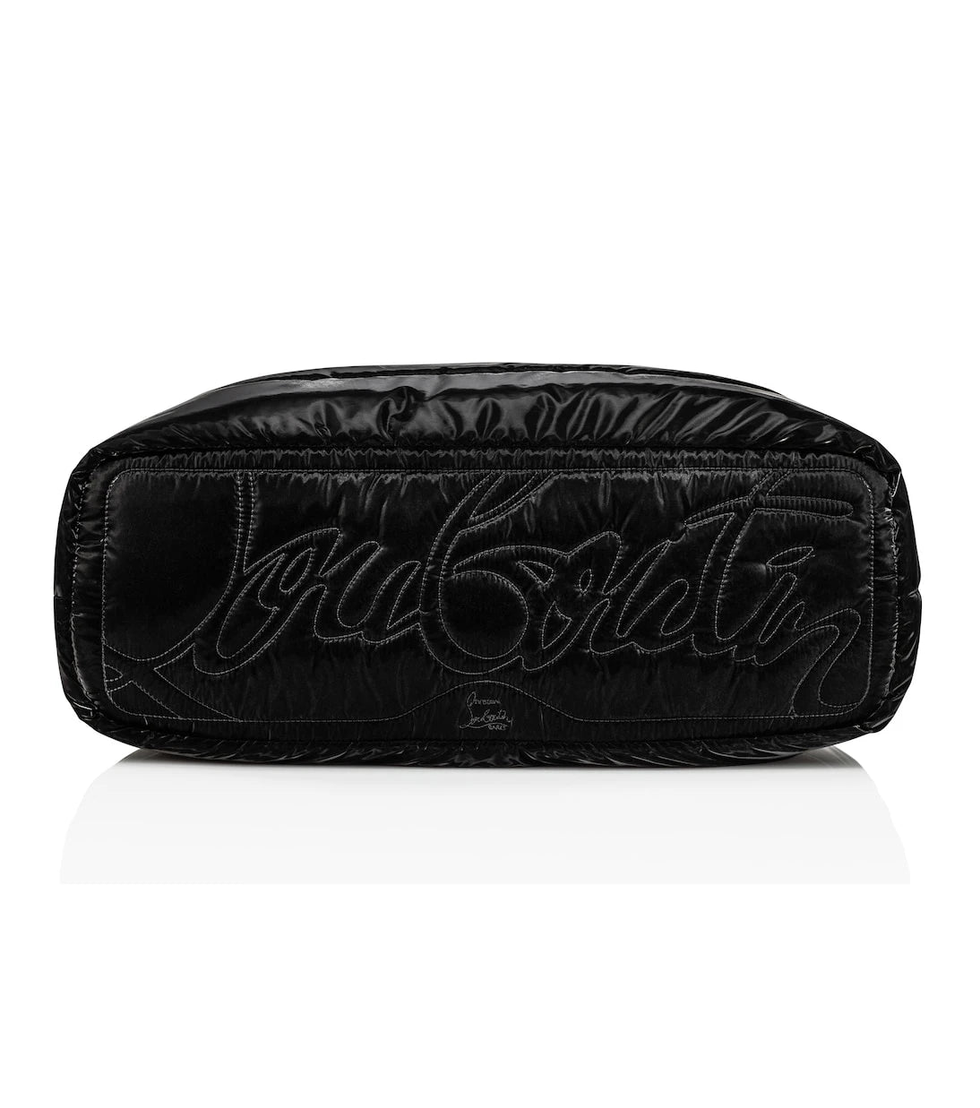 Christian Louboutin - Padded patent leather pet carrier