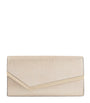Jimmy Choo Gold Leather Emmie Clutch Bag