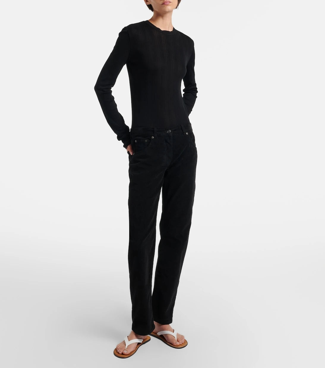The Row - Fima cropped straight jeans