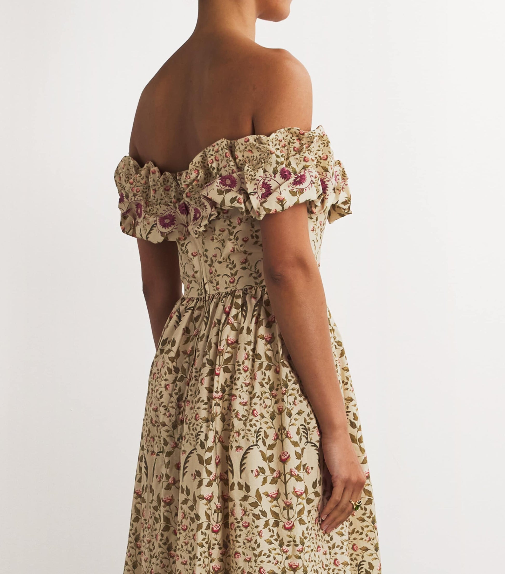 Agua By Agua Bendita Multi Cotton Floral Print Sueño Maxi Dress