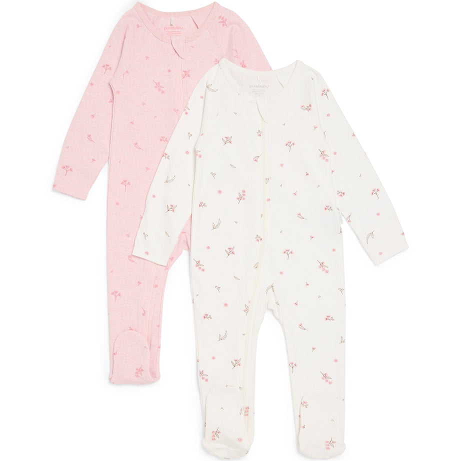 Set of 2 Organic Cotton All-In-Ones (Newborn-12 Months)
